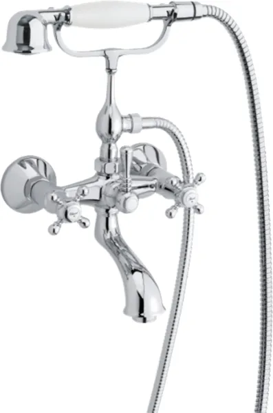 Damixa Tradition dusjbatteri for badekar/dusj med hånddusj, krom
