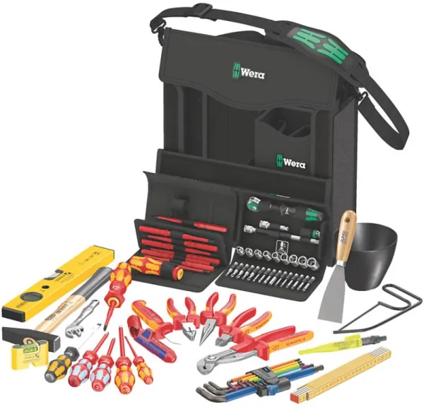Wera 2go E 1 Verktøysett for elektrikere, 73 deler
